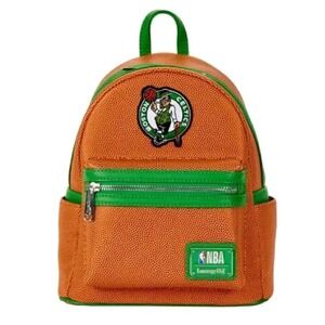Loungefly NBA Boston Celtics Basketball Logo Mini Backpack New!